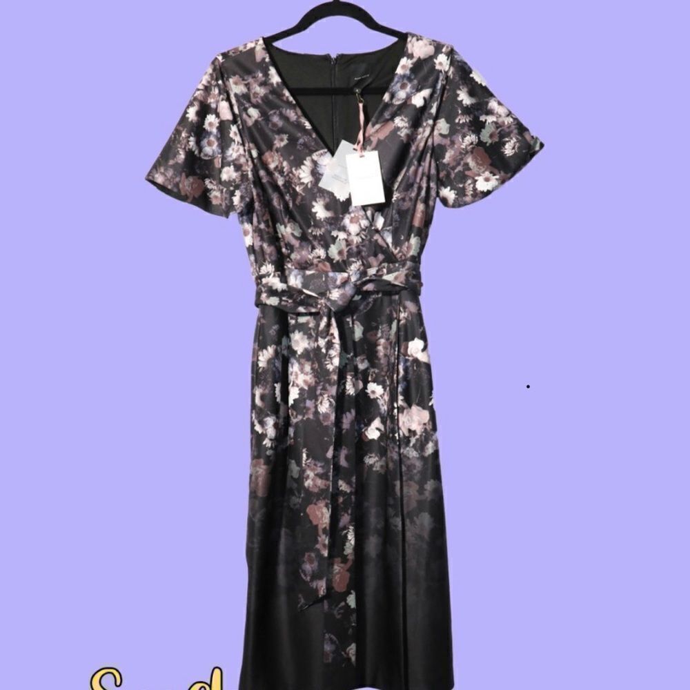 Alex Marie new with tags dress Sylvia floral‎ black, size 4